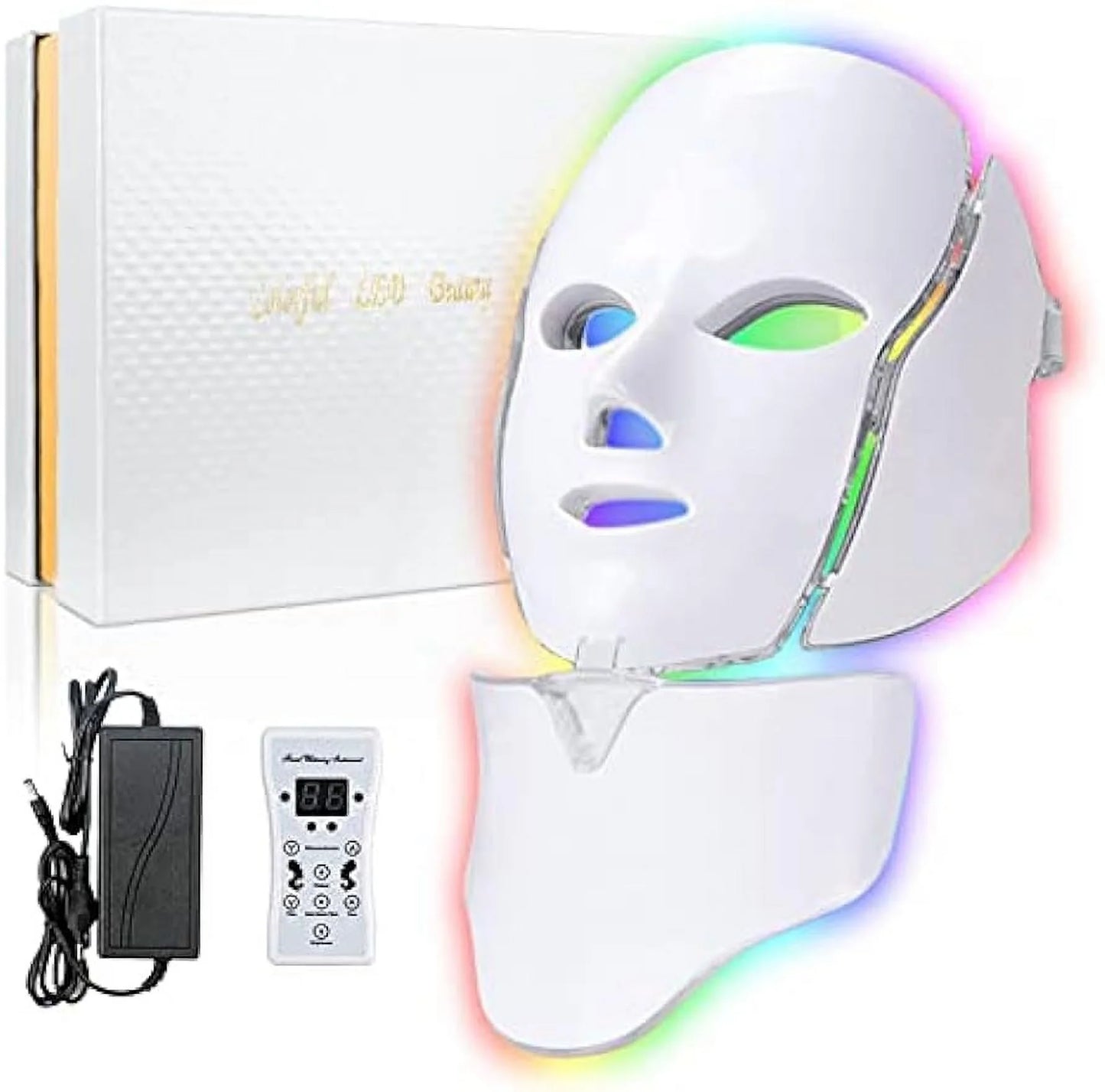 Revitalize Your Skin with 7-Color LED Face Mask - Acne Reduction & Radiant Skin Therapy!