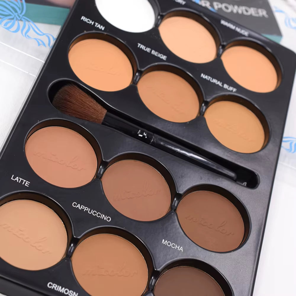 Coffee Color Contour Palette Makeup 12 Colors Long-Lasting Matte Eyeshadow Face Highlighters Make up Contouring Powder Cosmetics