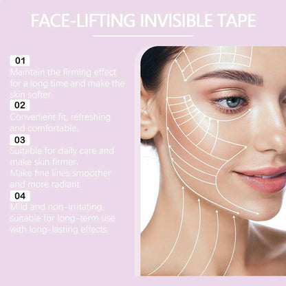 Face Tape,Face Lift Tape Invisible Instant V-Shaped Face for Wrinkles,40 PCS