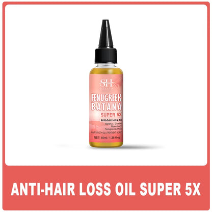 Ultimate Hair Growth Bundle: Batana 5X Oil, Chebe Butter Mask, Rosemary Serum, Fenugreek & Amla Oil for Thicker, Healthier Hair