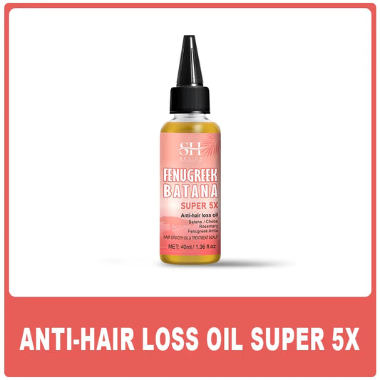 Ultimate Hair Growth Bundle: Batana 5X Oil, Chebe Butter Mask, Rosemary Serum, Fenugreek & Amla Oil for Thicker, Healthier Hair