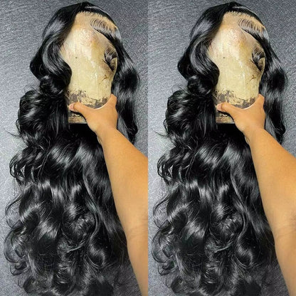 13X6 Lace Front Wigs Human Hair 250 Density Hd Body Wave Lace Frontal Human Hair Wigs for Women Glueless Pre Plucked Black Wig