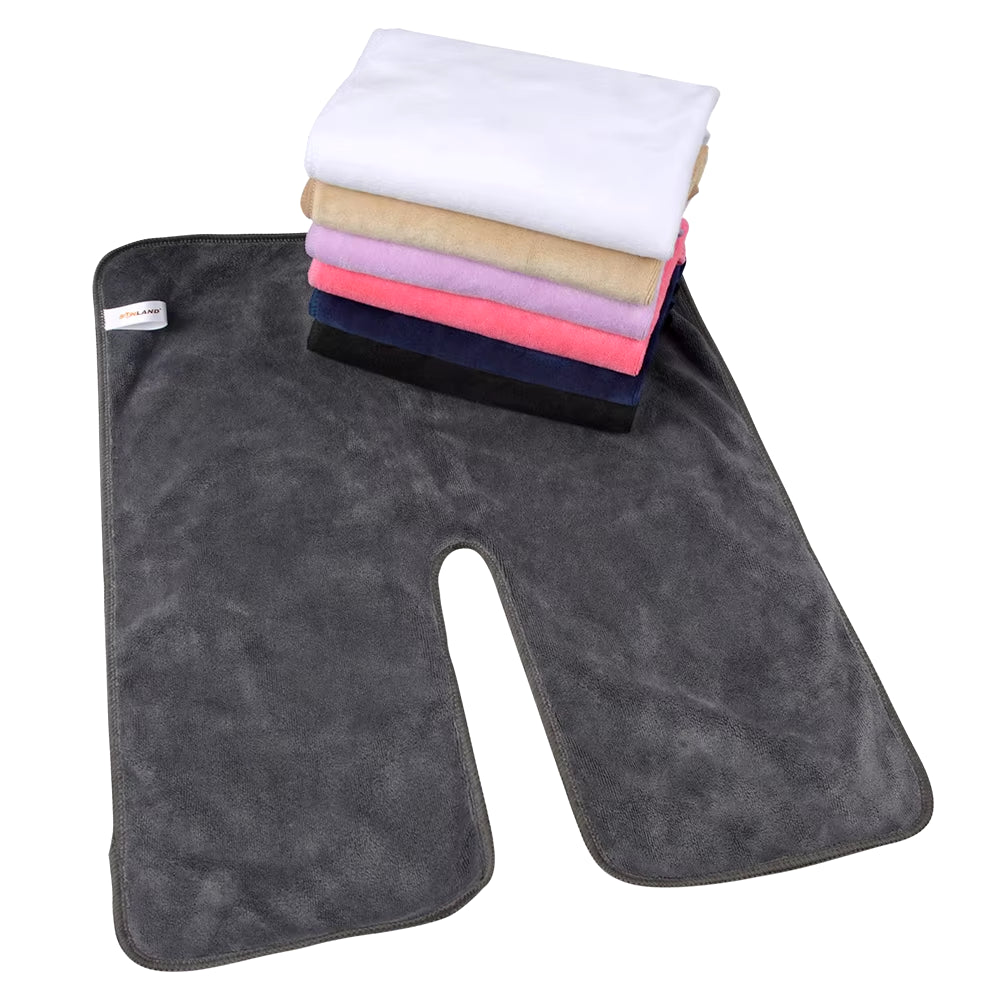Ultra-Soft Microfiber U-Shape Facial Towels for Salon & Spa - Set of 3 (40x50cm)