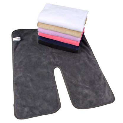 Ultra-Soft Microfiber U-Shape Facial Towels for Salon & Spa - Set of 3 (40x50cm)