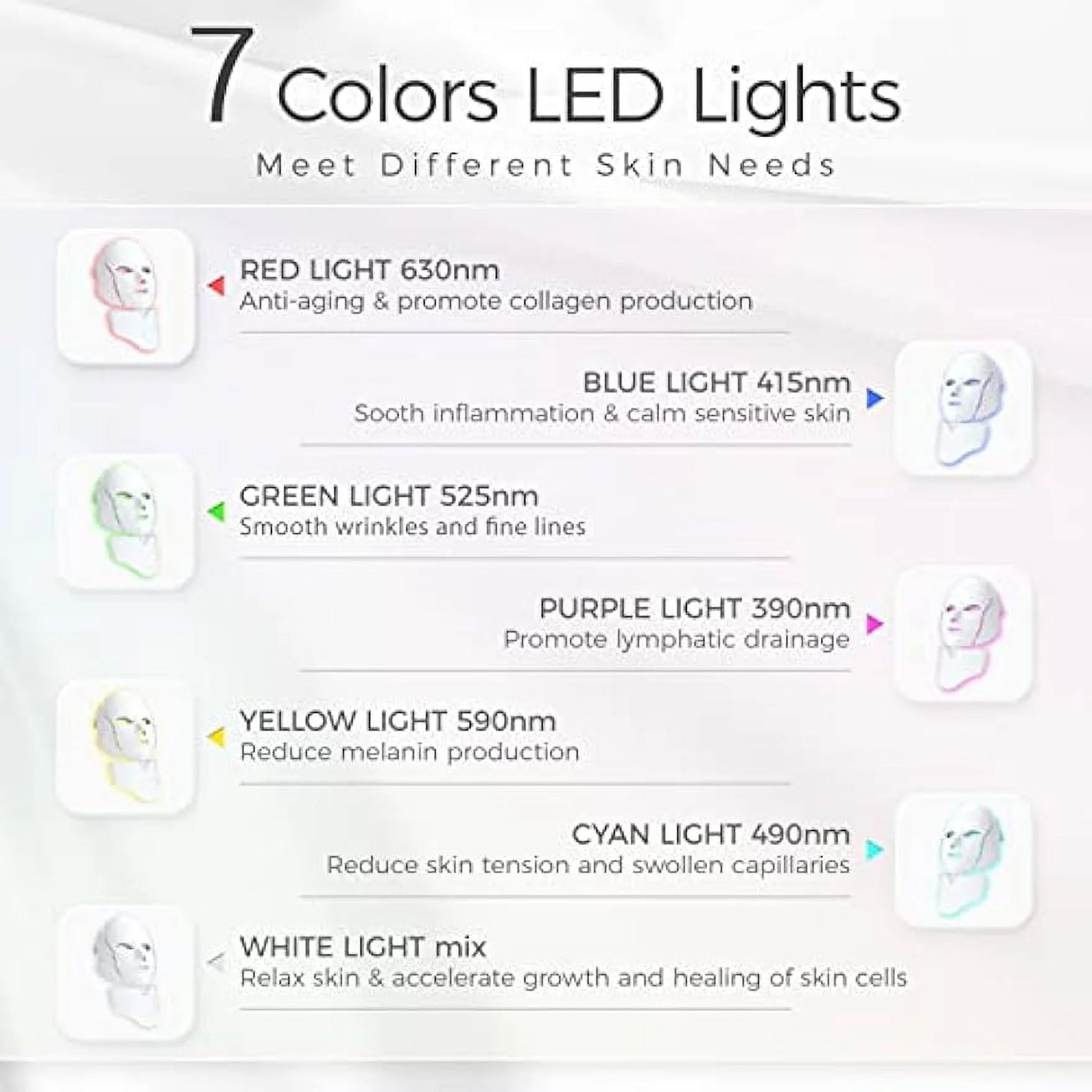 Revitalize Your Skin with 7-Color LED Face Mask - Acne Reduction & Radiant Skin Therapy!