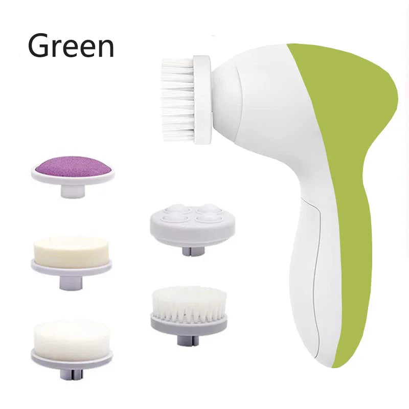 Rechargeable Electric Facial Cleansing Brush - Spa Quality Skin Care Massager & Deep Cleaning Tool
