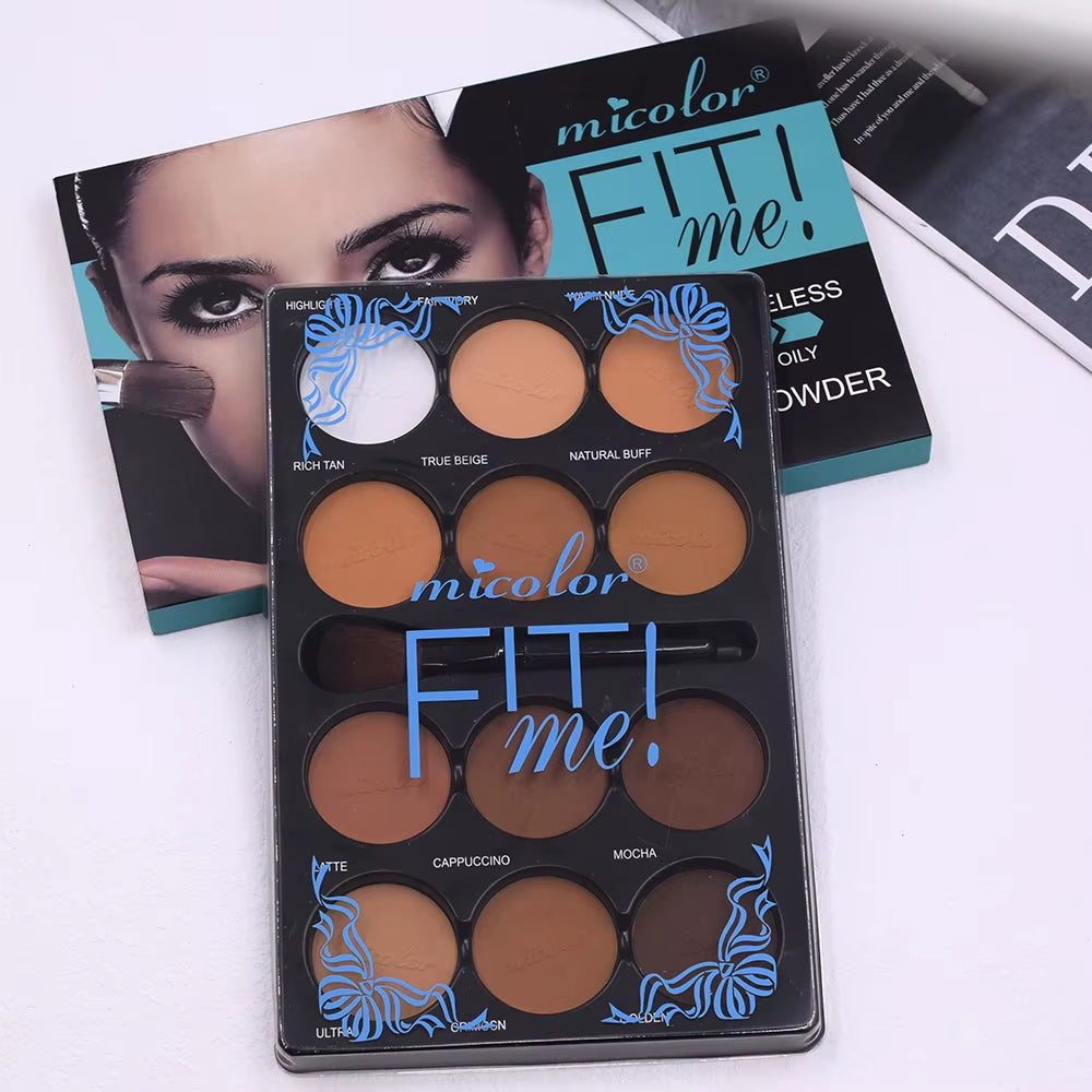 Coffee Color Contour Palette Makeup 12 Colors Long-Lasting Matte Eyeshadow Face Highlighters Make up Contouring Powder Cosmetics