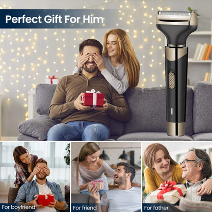 , 4 in 1 Electric Razor for Men, Cordless Waterproof Ear and