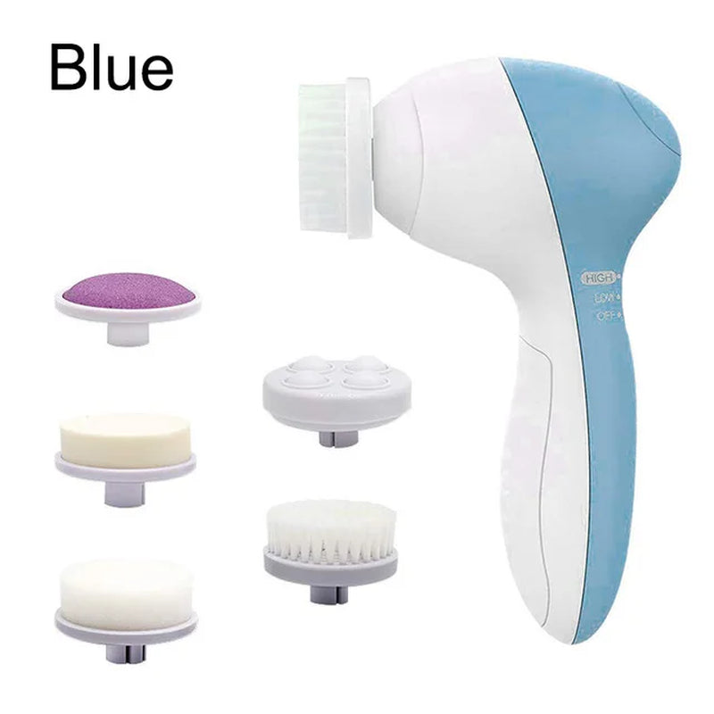 Rechargeable Electric Facial Cleansing Brush - Spa Quality Skin Care Massager & Deep Cleaning Tool