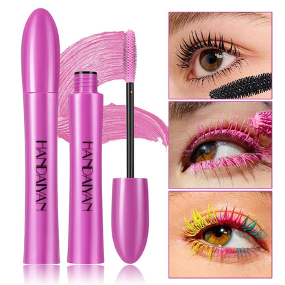 Colorful Silk Mascara Blue Red Black Cream Length Waterproof Smudge-Proof Colored Thickening Lengthening Curling Makeup Cosmetic