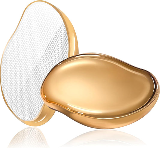 Crystal Hair Remover, Crystal Hair Eraser, Nano Glass Hair Razor Epilator Tools for Women & Men, Gold