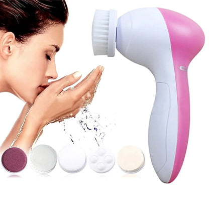 Rechargeable Electric Facial Cleansing Brush - Spa Quality Skin Care Massager & Deep Cleaning Tool