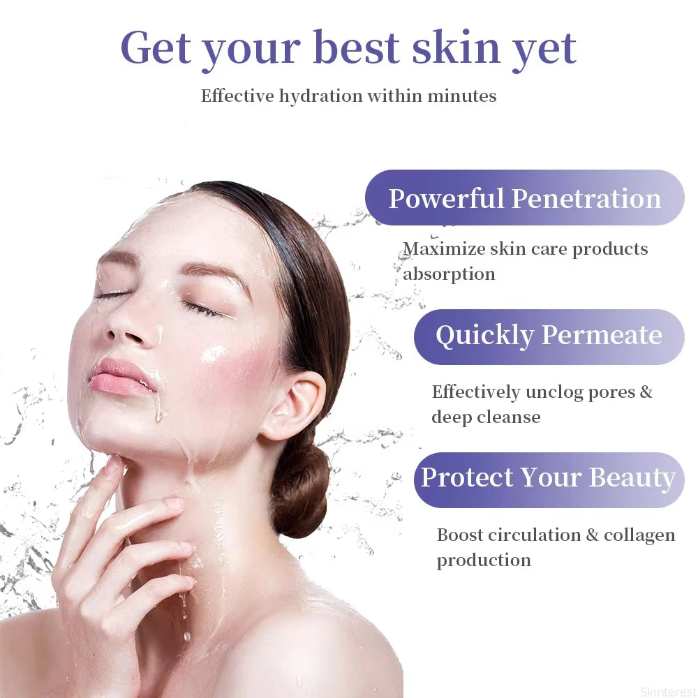 Facial Steamer Nano Steamer 50ML Hot Sprayer Skin Moisturizing Face Humidifier Pores Cleansing Skin Deep Hydration Control Oil