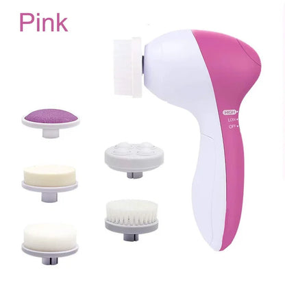 Rechargeable Electric Facial Cleansing Brush - Spa Quality Skin Care Massager & Deep Cleaning Tool