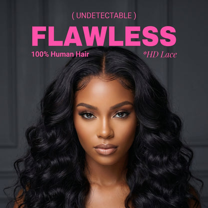 13X6 HD Body Wave Lace Front Wig – 250% Density Human Hair Wig | Glueless Pre-Plucked Wig
