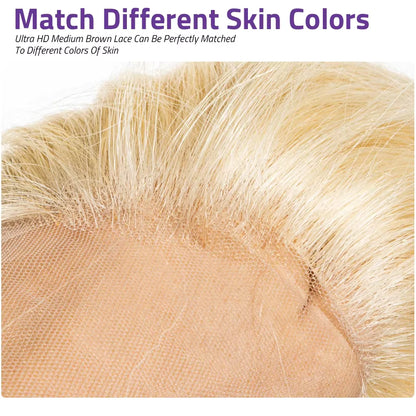 613 Blonde Body Wave 13X6 HD Lace Frontal Human Hair Wigs