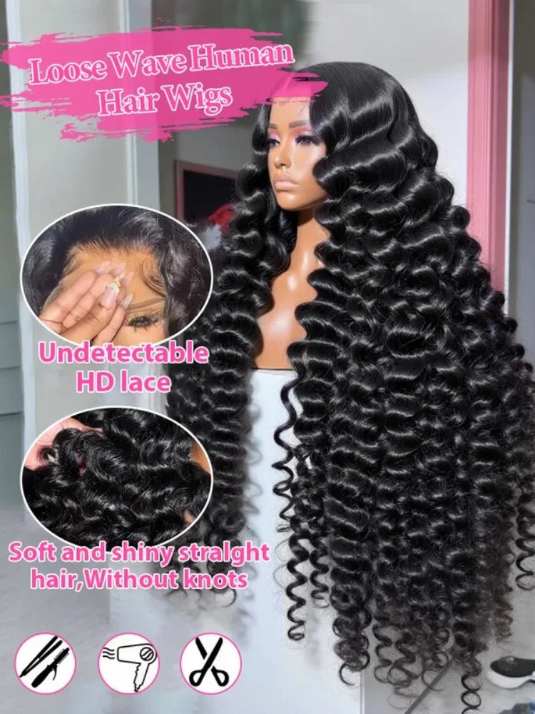 HD Loose Wave Lace Front Wig – 13x6 Human Hair Wig