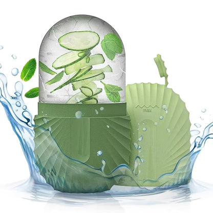 Ice Face Roller – Reusable Silicone Ice Mold for Puffiness, Eye Bags, Pore Shrinking, and Facial Massage