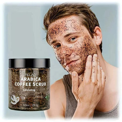 Arabica Coffee Scrub - All Natural Exfoliating Body Scrub for Skin Care Dead Sea Salt and Arabica Coffee Moisturizing