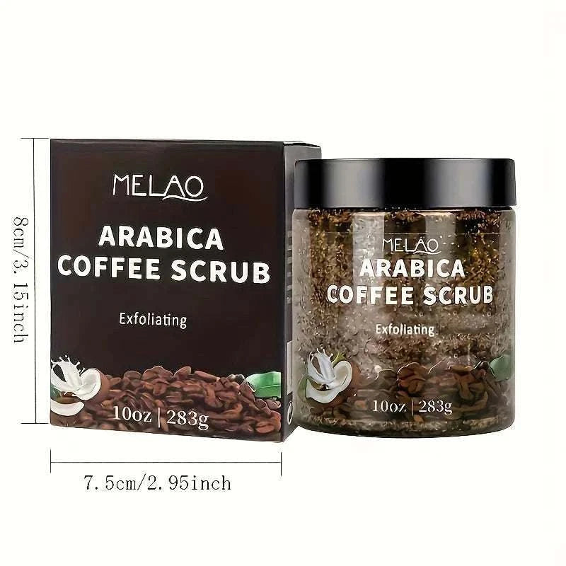 Arabica Coffee Scrub - All Natural Exfoliating Body Scrub for Skin Care Dead Sea Salt and Arabica Coffee Moisturizing