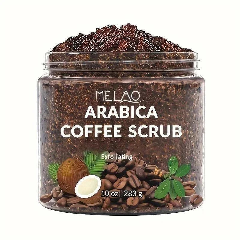 Arabica Coffee Scrub - All Natural Exfoliating Body Scrub for Skin Care Dead Sea Salt and Arabica Coffee Moisturizing