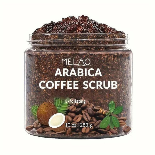 Arabica Coffee Scrub - All Natural Exfoliating Body Scrub for Skin Care Dead Sea Salt and Arabica Coffee Moisturizing