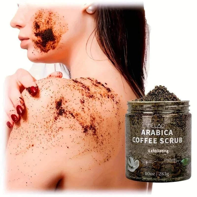 Arabica Coffee Scrub - All Natural Exfoliating Body Scrub for Skin Care Dead Sea Salt and Arabica Coffee Moisturizing