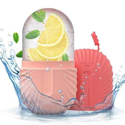 Ice Face Roller – Reusable Silicone Ice Mold for Puffiness, Eye Bags, Pore Shrinking, and Facial Massage