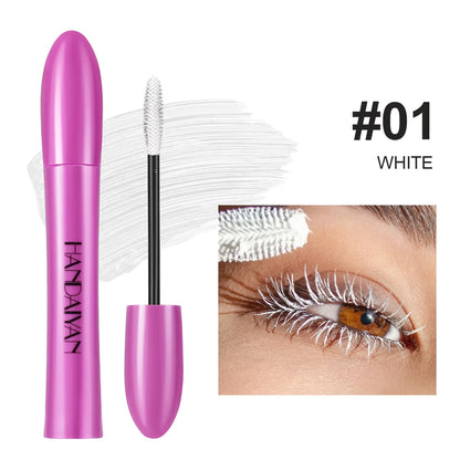 Colorful Silk Mascara Blue Red Black Cream Length Waterproof Smudge-Proof Colored Thickening Lengthening Curling Makeup Cosmetic
