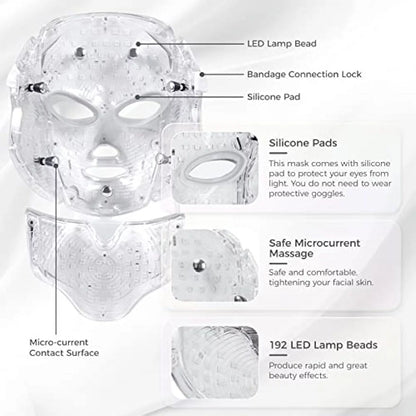 Revitalize Your Skin with 7-Color LED Face Mask - Acne Reduction & Radiant Skin Therapy!