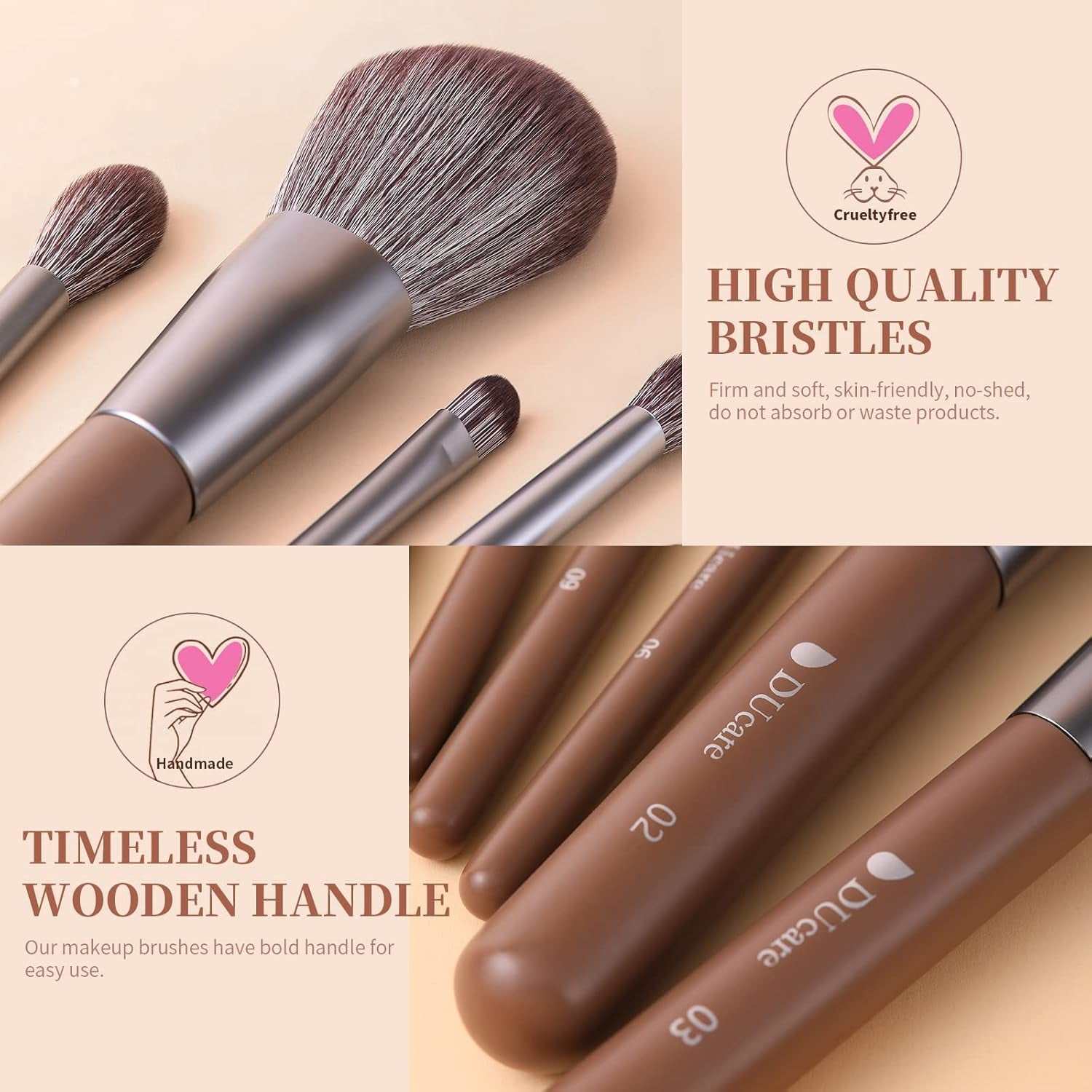 Professional Makeup Brushes +Makeup Brush Solid Soap Cleanser
