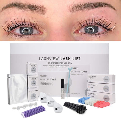 Lash Lift Kit, Eyelash Perm Kit, Professional Eyelash Curling Lash Extension Set,Lash Curling, Semi-Permanent Curling Perming Wave Suitable for Salon
