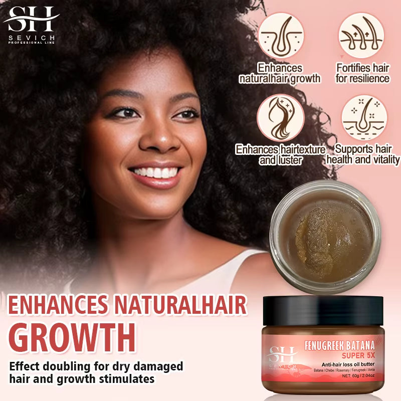 Ultimate Hair Growth Bundle: Batana 5X Oil, Chebe Butter Mask, Rosemary Serum, Fenugreek & Amla Oil for Thicker, Healthier Hair