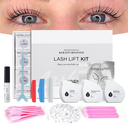 Lash Lift Kit, Eyelash Perm Kit, Professional Eyelash Curling Lash Extension Set,Lash Curling, Semi-Permanent Curling Perming Wave Suitable for Salon
