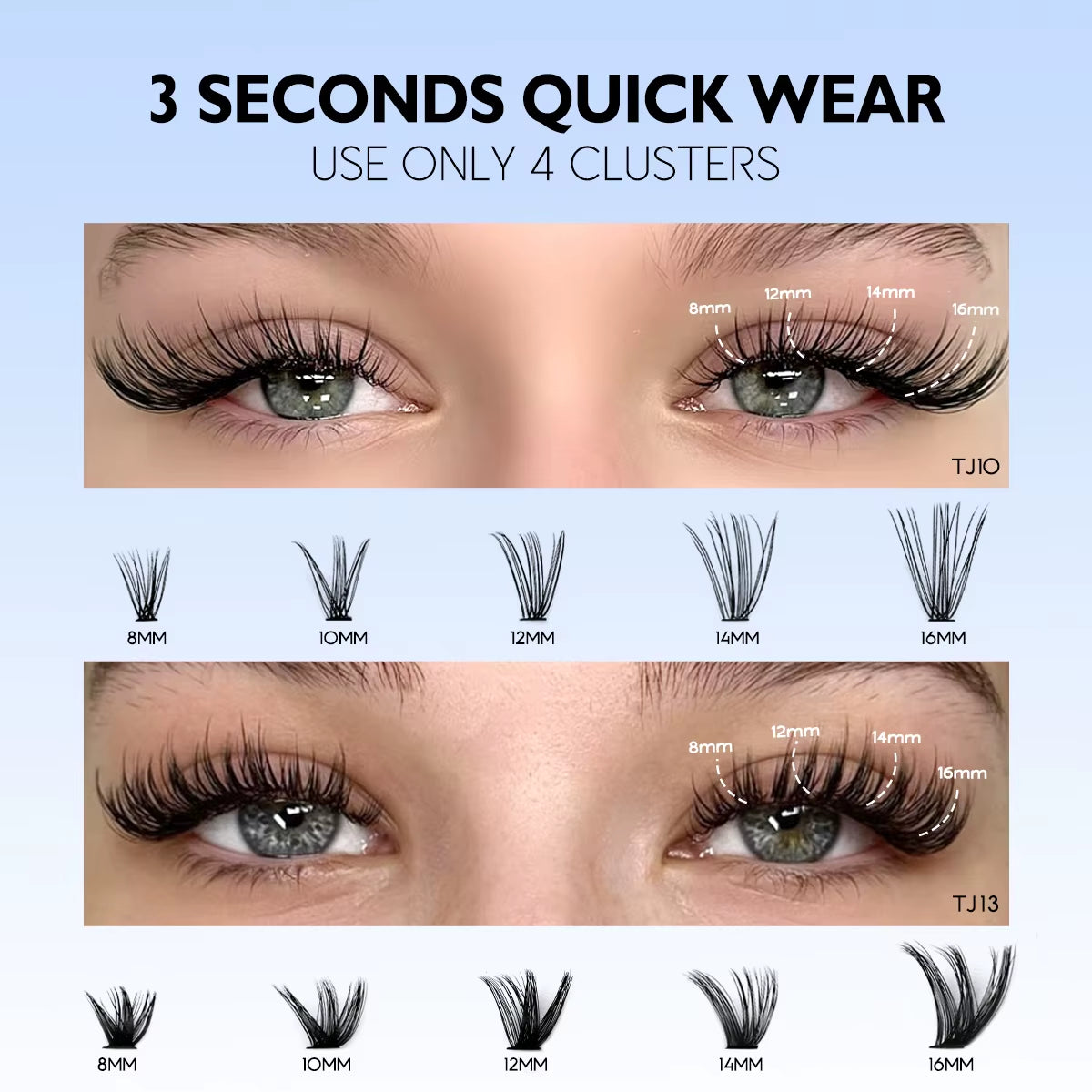 DIY Lash Extension Kit Natural Volume Includes Eyelash Tweezers Bonding Glue for Salon-Quality Results at Home Makeup