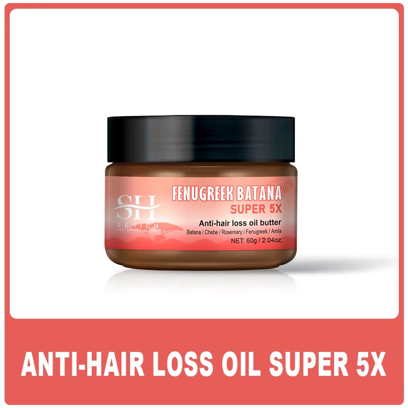 Ultimate Hair Growth Bundle: Batana 5X Oil, Chebe Butter Mask, Rosemary Serum, Fenugreek & Amla Oil for Thicker, Healthier Hair