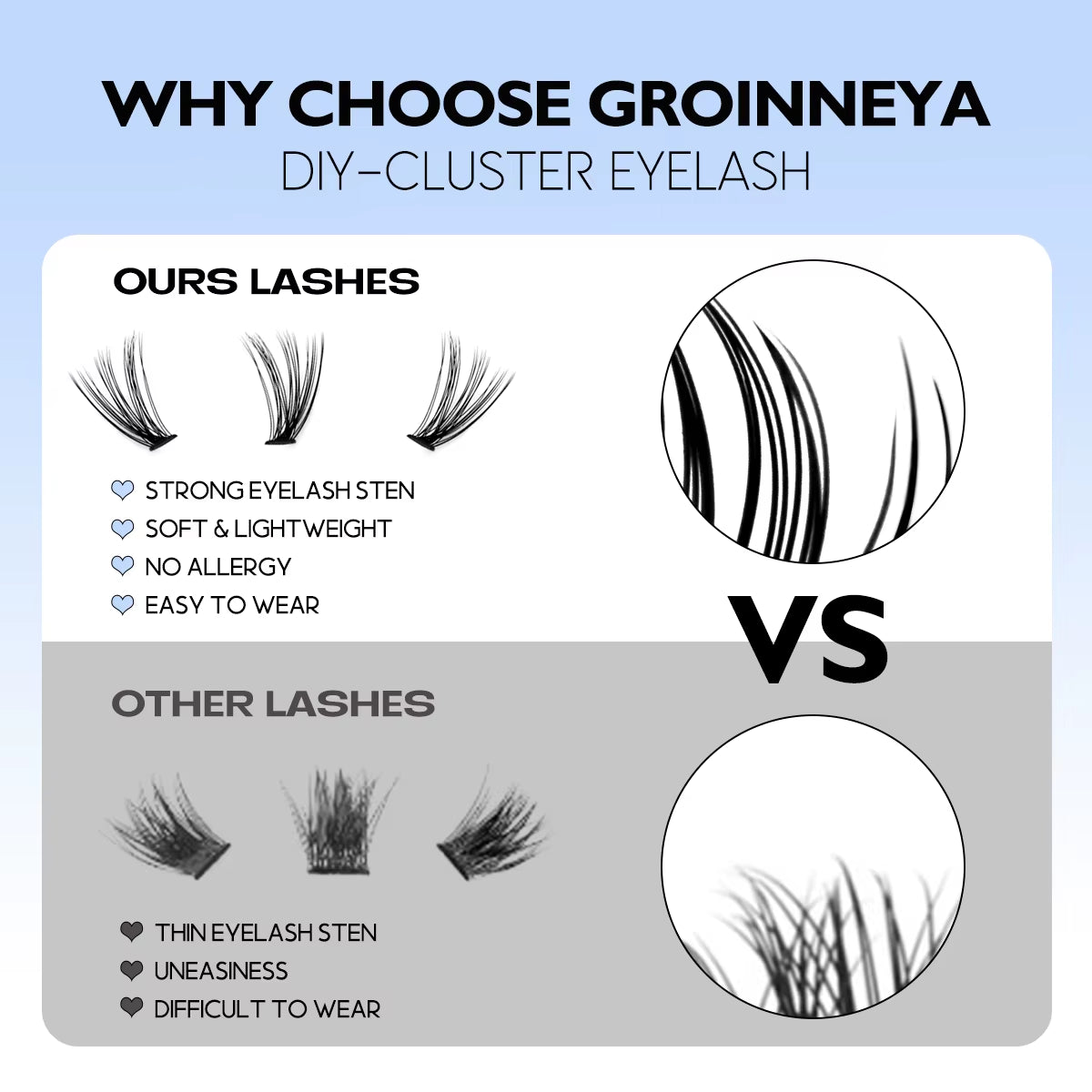 DIY Lash Extension Kit Natural Volume Includes Eyelash Tweezers Bonding Glue for Salon-Quality Results at Home Makeup