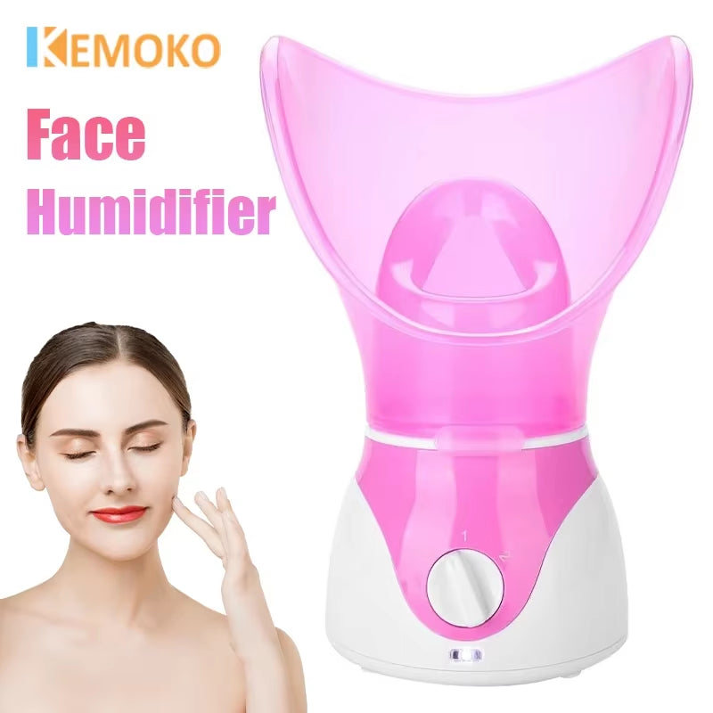 Facial Steamer Nano Steamer 50ML Hot Sprayer Skin Moisturizing Face Humidifier Pores Cleansing Skin Deep Hydration Control Oil