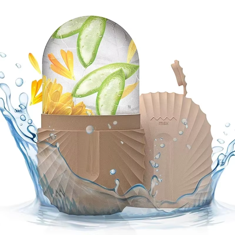 Ice Face Roller – Reusable Silicone Ice Mold for Puffiness, Eye Bags, Pore Shrinking, and Facial Massage