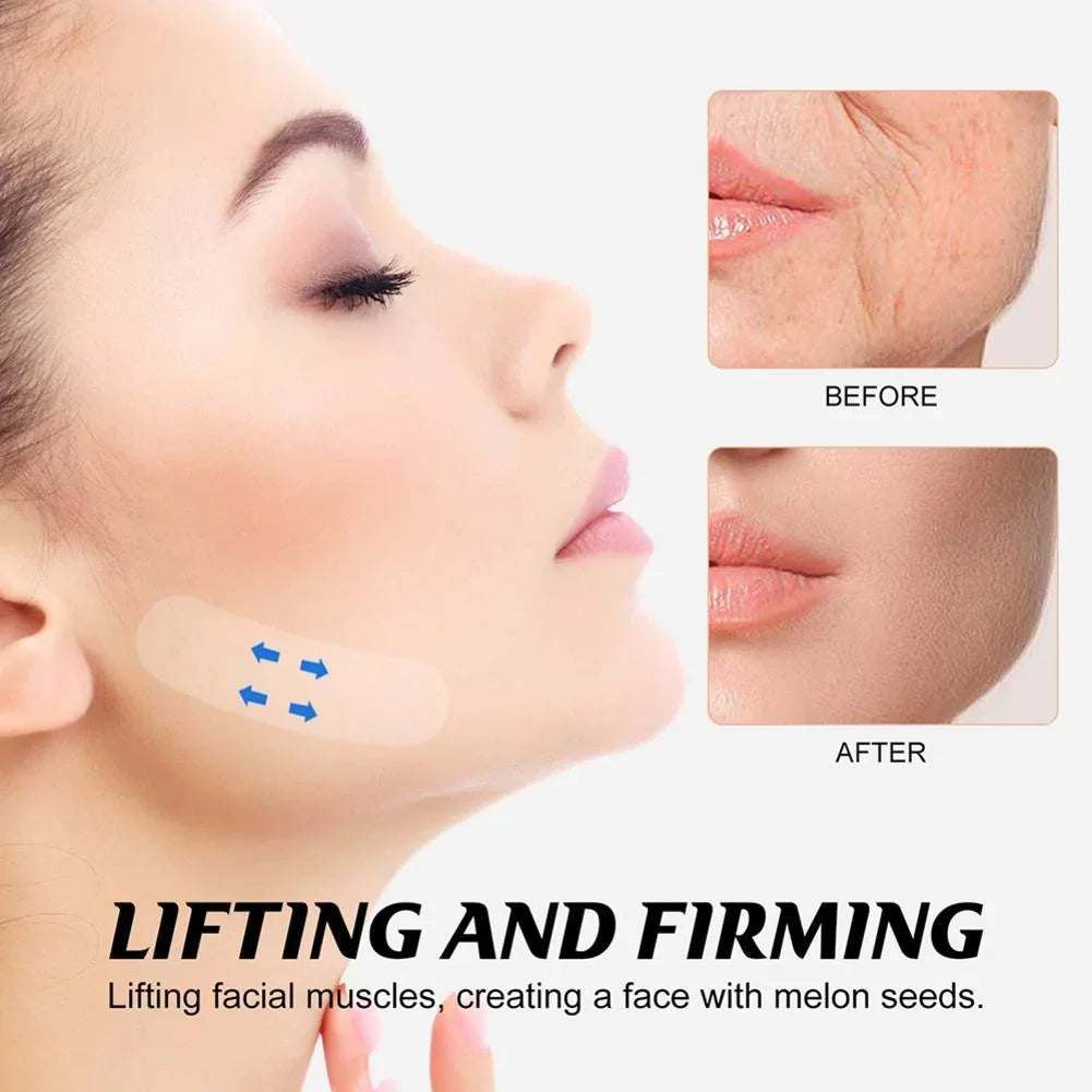 Face Tape,Face Lift Tape Invisible Instant V-Shaped Face for Wrinkles,40 PCS